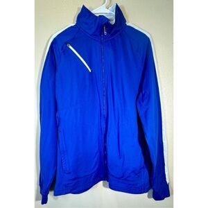 NWOT Sunice Men's Full Zip Lightweight High Collar Blue Jacket Large